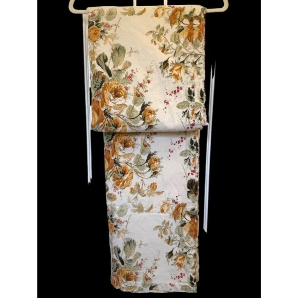 Le Telerie Toscane Heirloom Tablecloth 100% Cotton Floral Luxury Italy 96x66